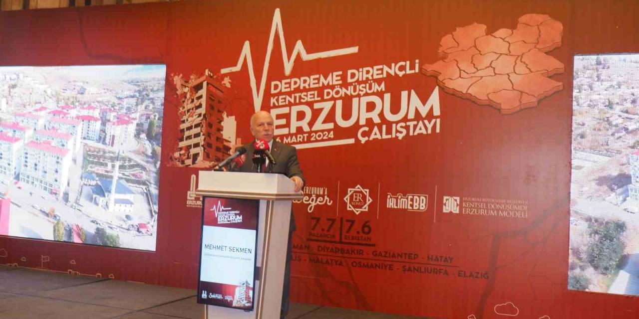 Erzurum’da Deprem Gerçeği Ve Kentsel Dönüşüm Zirvesi