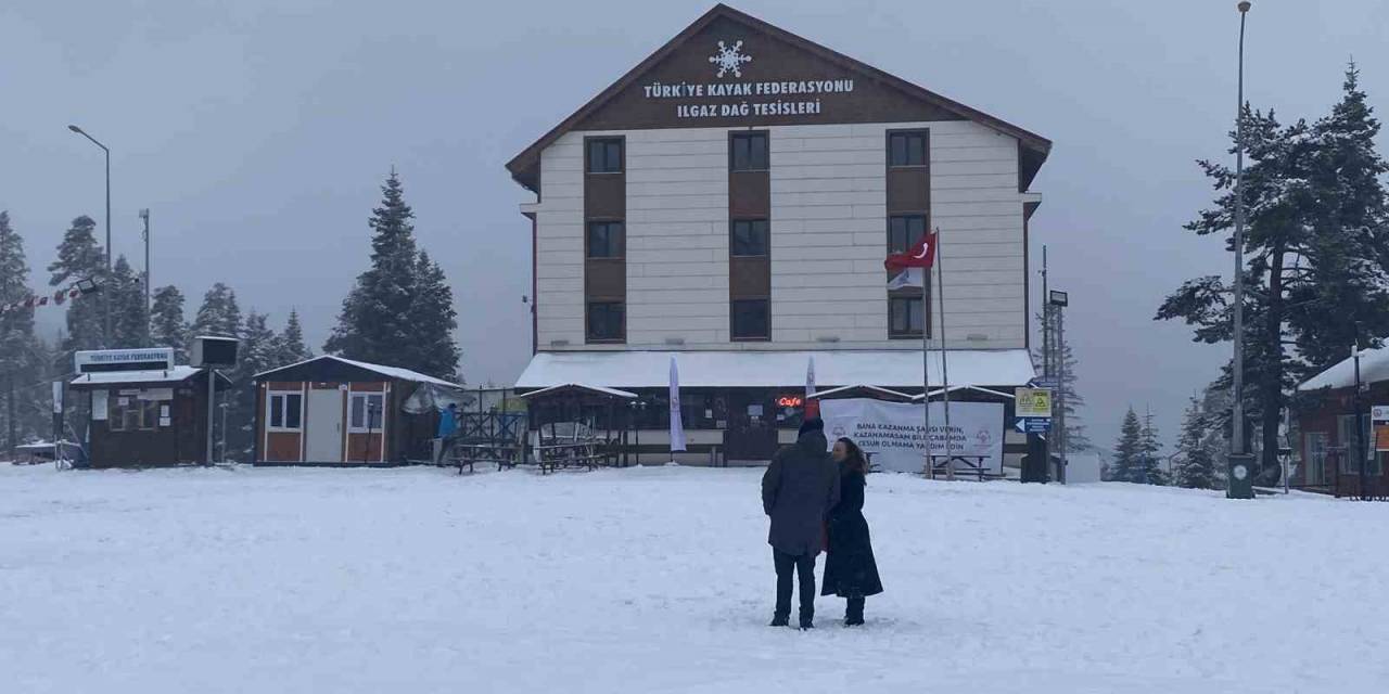 Kastamonu’da Kar Yağışı: Ilgaz Dağı Beyaza Büründü