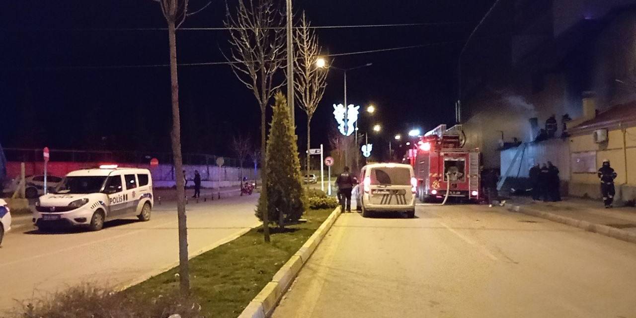 Kazan Dairesinde Çıkan Yangın Maddi Hasara Yol Açtı