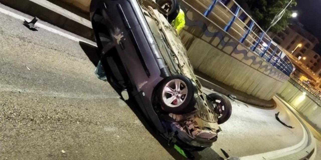 Otomobil Takla Attı: 1 Yaralı