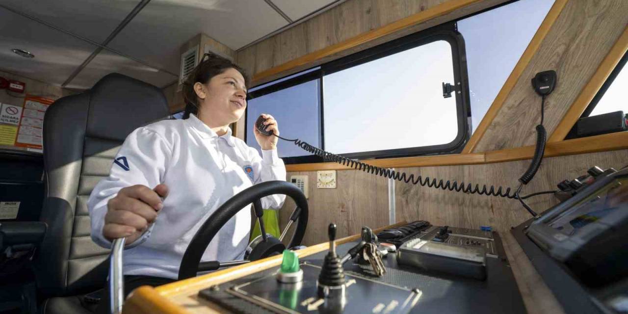 Mersinli Kadın Kaptan, Denizde Gemi Kaynaklı Kirliliği Denetliyor