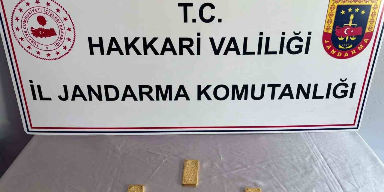 Hakkari’de 6 Milyon 600 Bin Tl Değerinde 3 Kilo Külçe Altın Ele Geçirildi