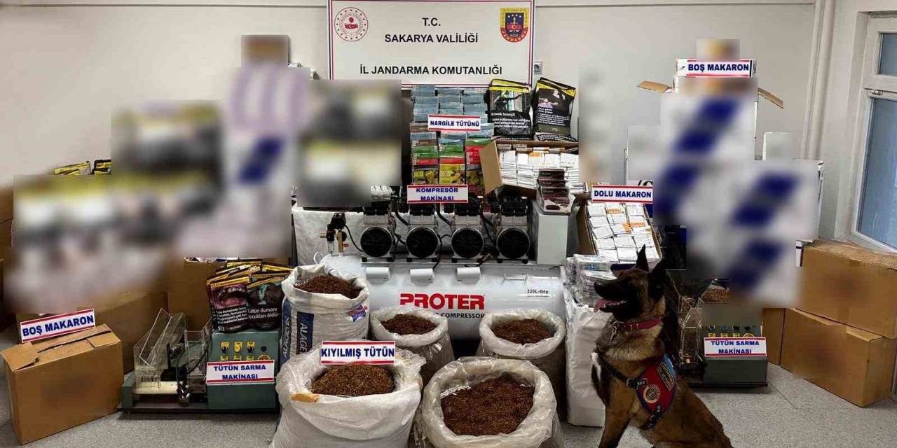 Sakarya’da 1 Milyon Değerinde Kaçak Tütün Ürünleri Ele Geçirildi