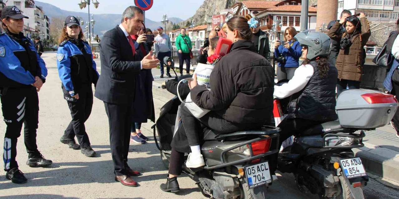 Trafik Denetimi Yapan Amasya Emniyet Müdürü Kurt: “Kadın Sürücüler Daha Dikkatli”