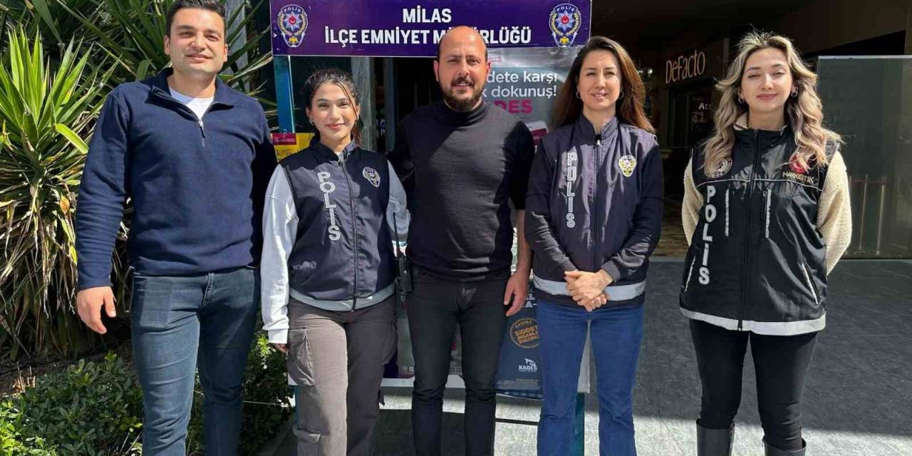Milas’ta Emniyet Ekipleri Kadınların Günlerini Kutladı