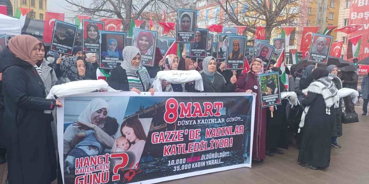 Kütahya’da Kadınlar Gazze İçin Yürüdü