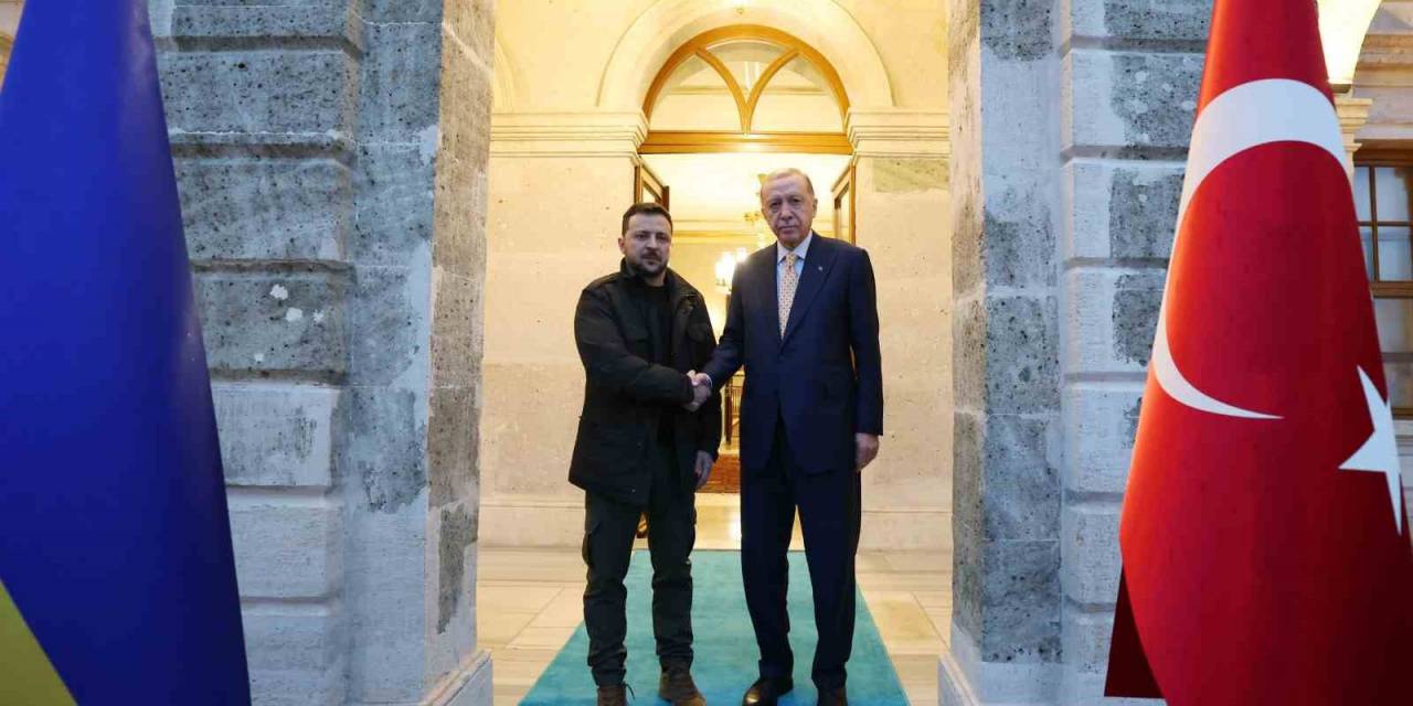 Cumhurbaşkanı Erdoğan, Ukrayna Cumhurbaşkanı Zelenski’yi Kabul Etti