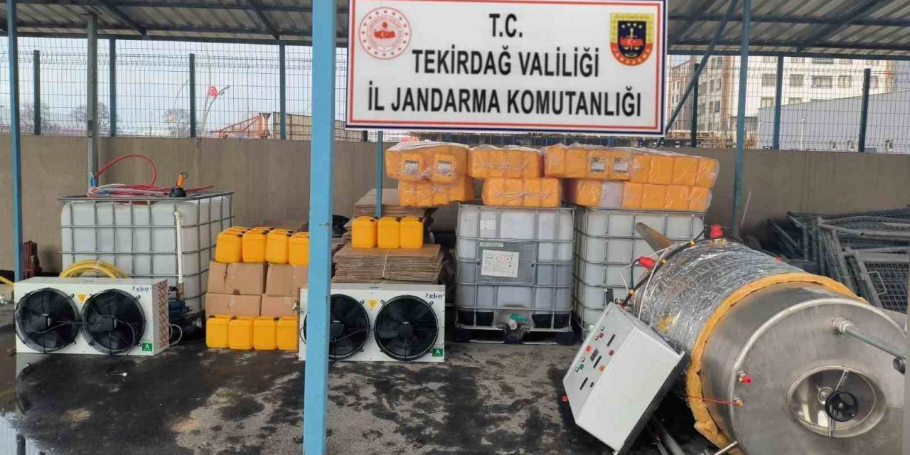 Tekirdağ’da Bin 600 Litre Etil Ve Kaçak Alkol Ele Geçirildi