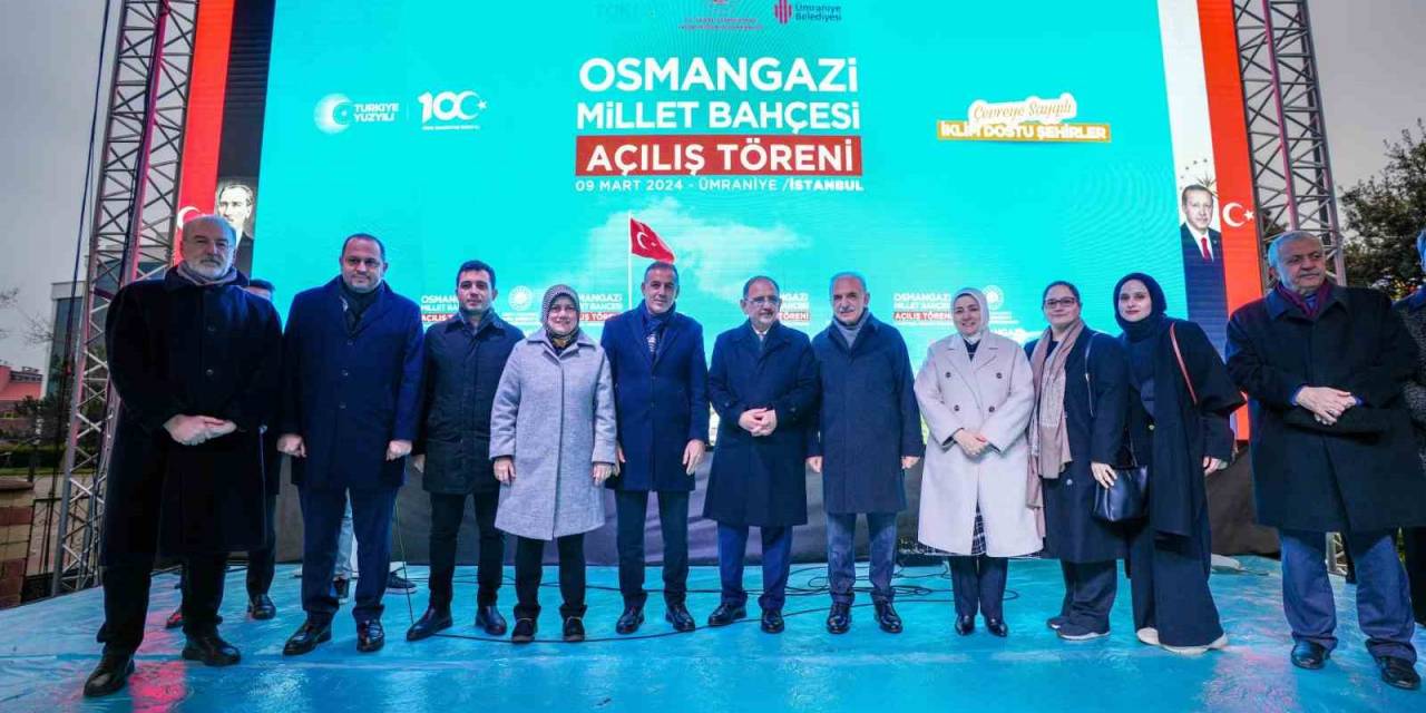 Bakan Özhaseki Ümraniye’de Üç Projenin Açılışını Yaptı