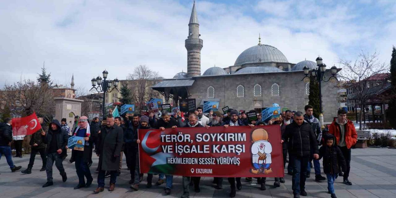 Erzurum’dan Filistin’e Destek Yürüyüşü