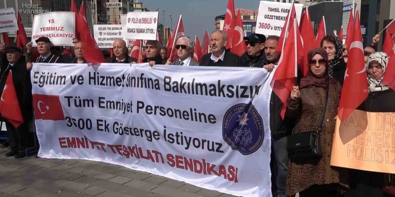 Emekli Polisler Bursa’dan Seslendi: “3600 Ek Gösterge İstiyoruz”
