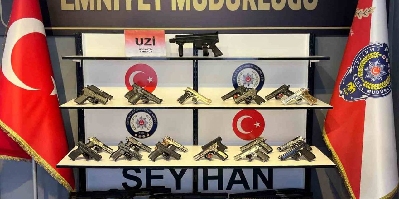 Adana’da Bir Haftada 43 Silah  40 Bin 751 Uyuşturucu Hap Ele Geçirildi