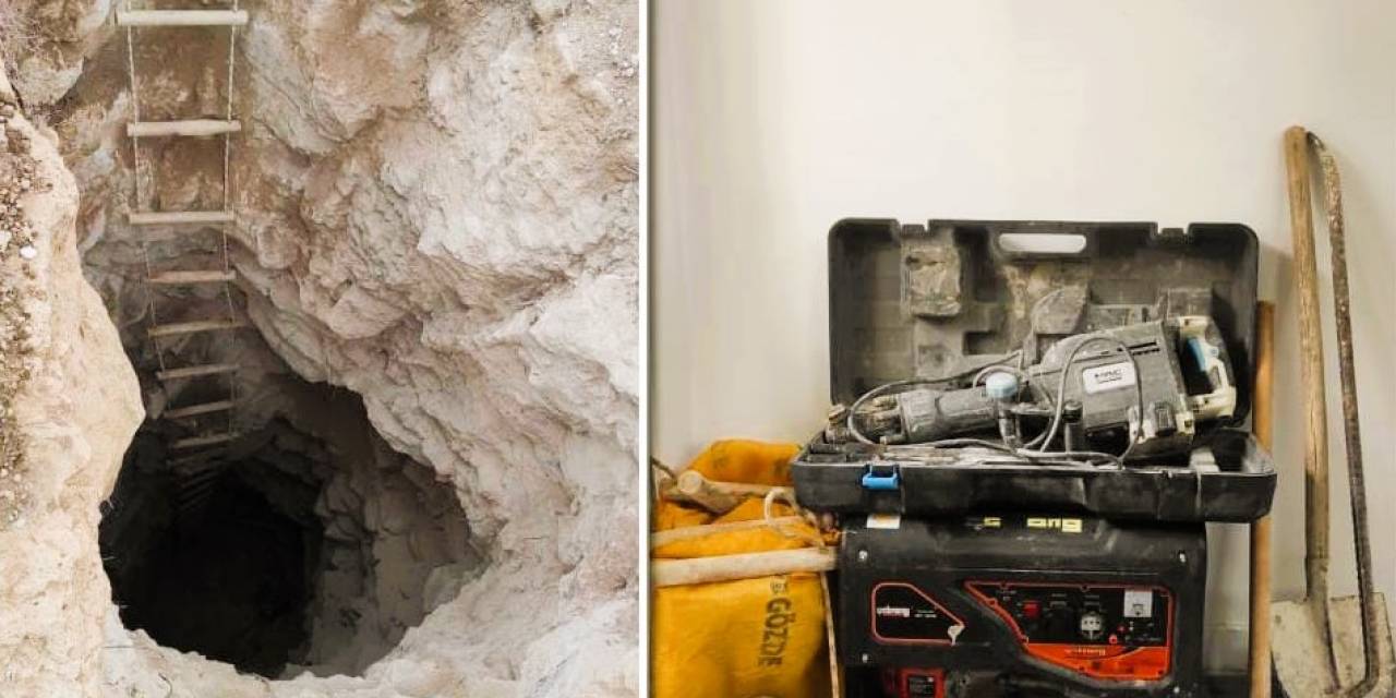 Defineciler Açtıkları 20 Metrelik Kuyuyu Çıkrık Kurarak Temizledi