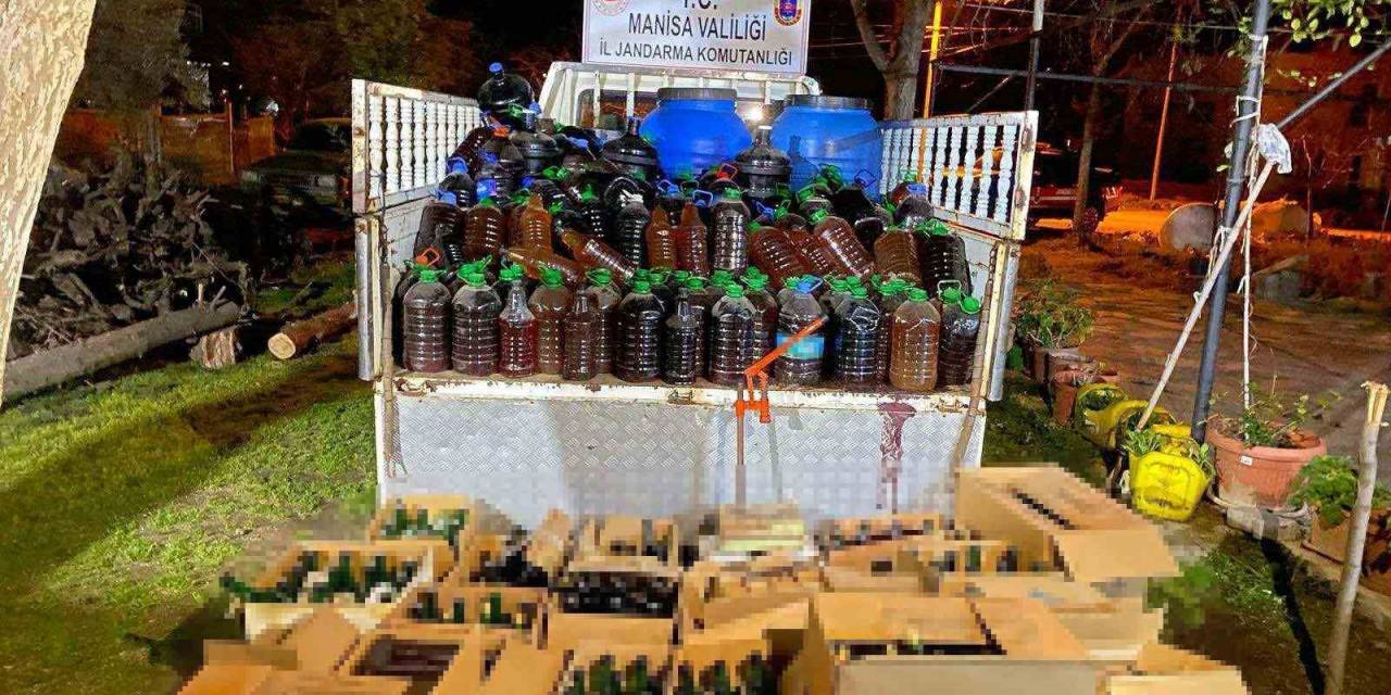 Manisa’da 2 Bin Litre Kaçak Alkol Yakalandı