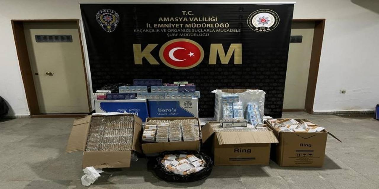 Amasya’da 56 Binden Fazla Dolu Makaron Ele Geçirildi