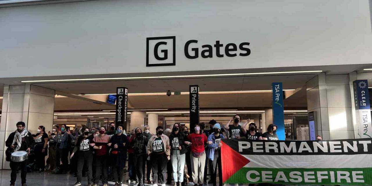 Abd’deki San Francisco Uluslararası Havalimanı’nda Gazze Protestosu