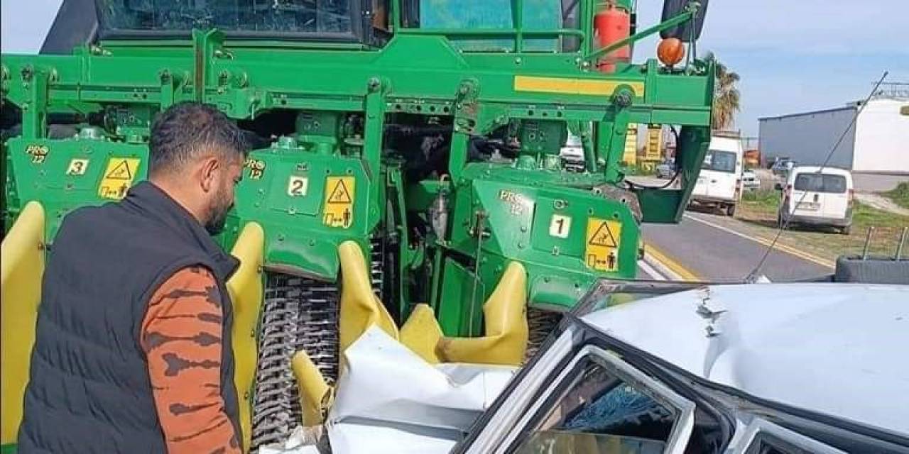 Şanlıurfa’da Biçerdöver İle Otomobil Çarpıştı: 1 Ölü, 1 Yaralı