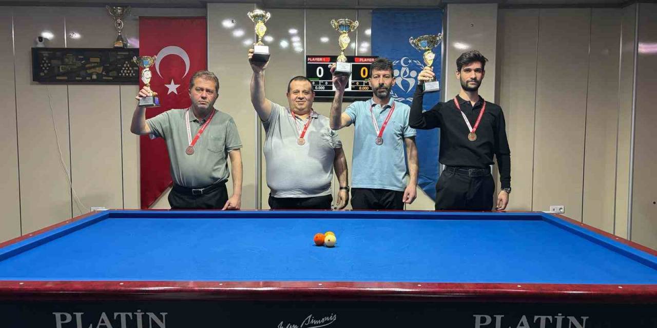 Kayseri 3 Bant Bilardo İl Birinciliği Yapıldı