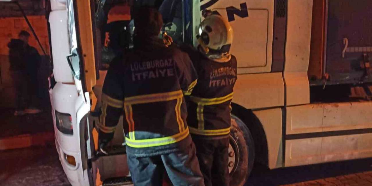 Lüleburgaz’da Tır Yangını