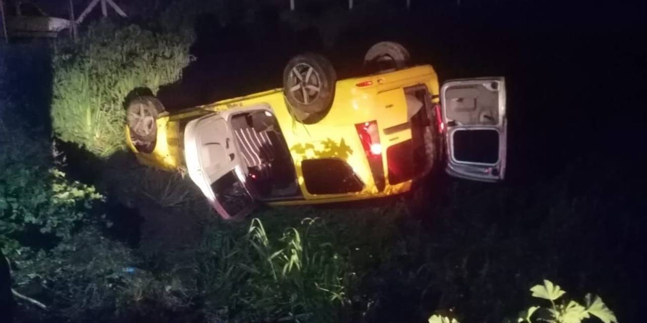 Ticari Araç Yoldan Çıkıp Devrildi: 5 Yaralı