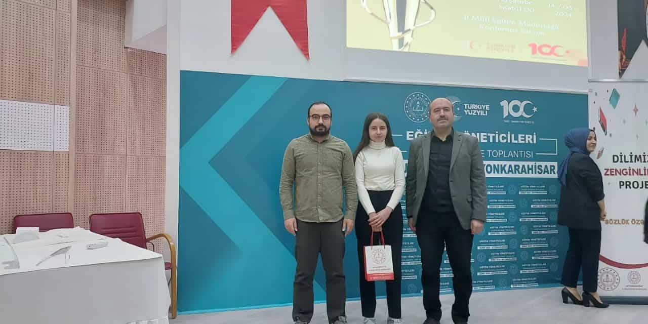 Emirdağ Aziziye Anadolu Lisesi ‘Tübitak Projesi’ Ödülünü Aldı