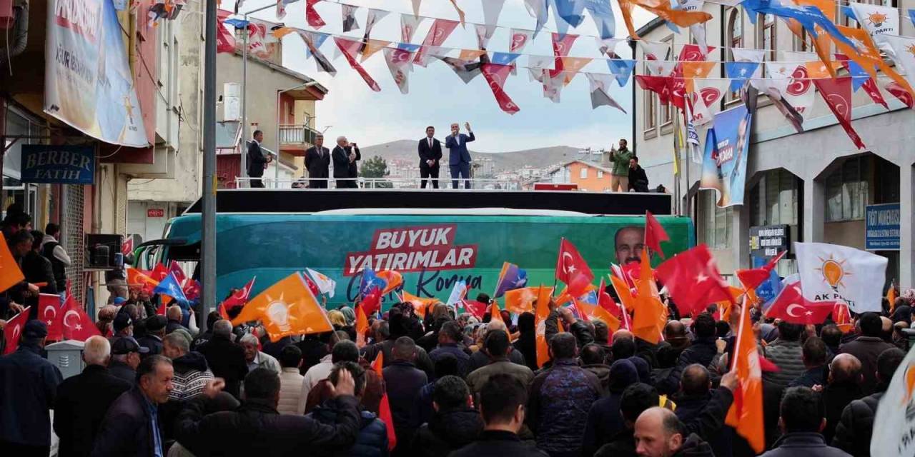 Başkan Altay, Ak Parti Milletvekili Akyürek’le Birlikte Hüyük’te Vatandaşlarla Buluştu
