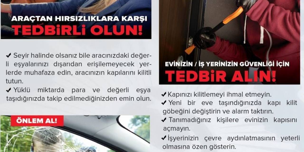Polisten Vatandaşlara Hırsızlık Uyarısı