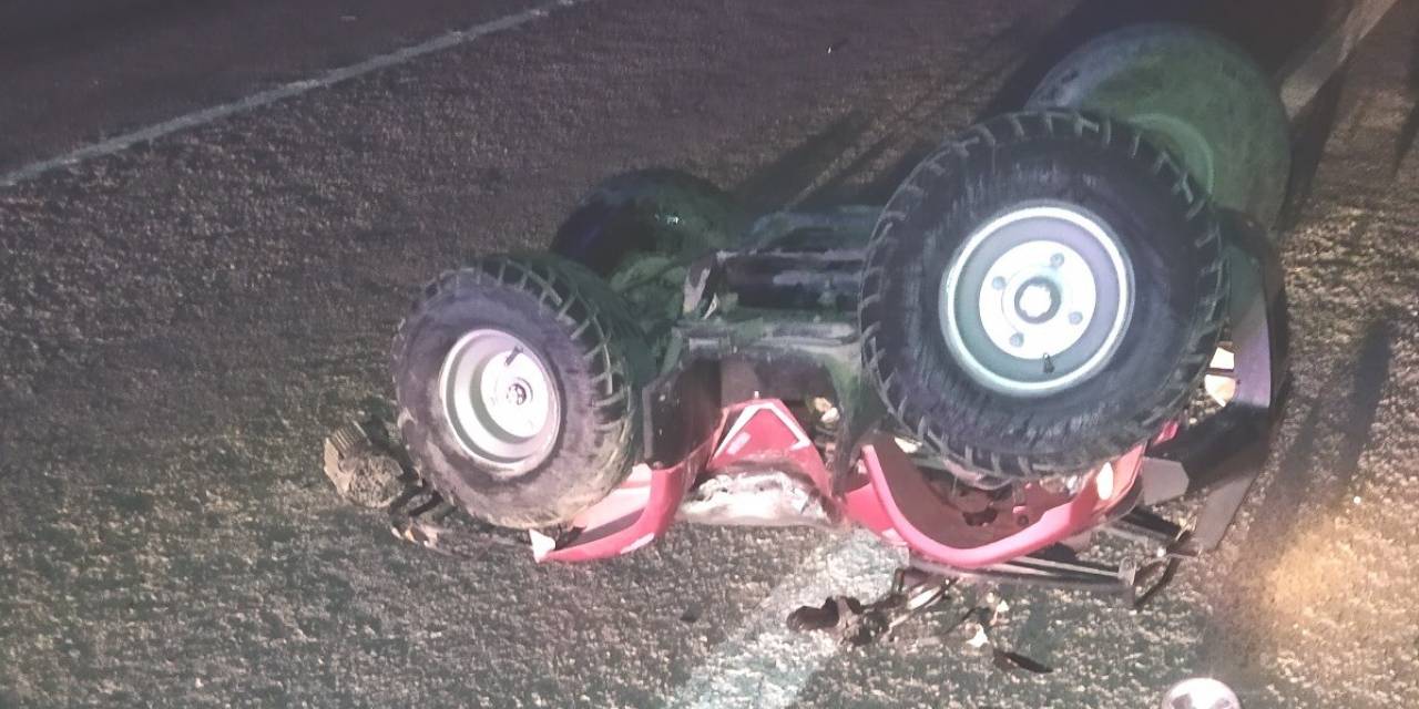 Emet’te Otomobil Atv’ye Çarptı: 1 Yaralı