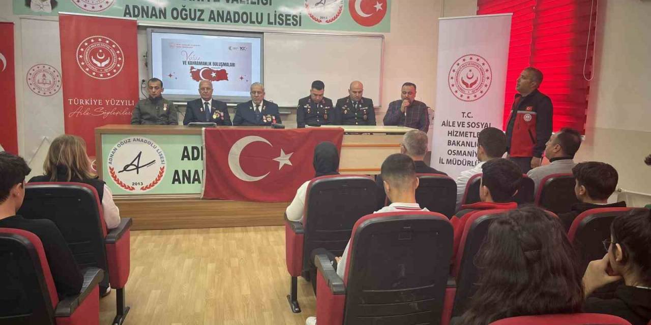 Osmaniye’de Gaziler Öğrencilerle Buluştu