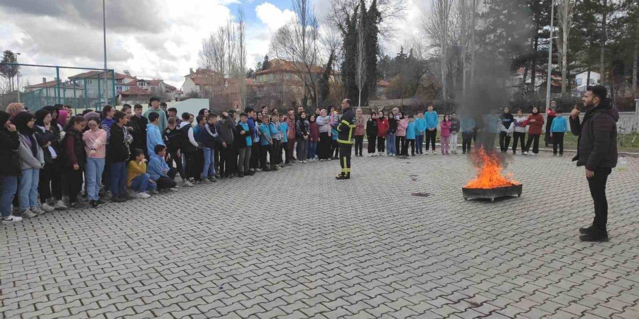 Hisarcık Seydi Resul İmam Hatip Ortaokulunda Deprem Ve Yangın Tatbikatı