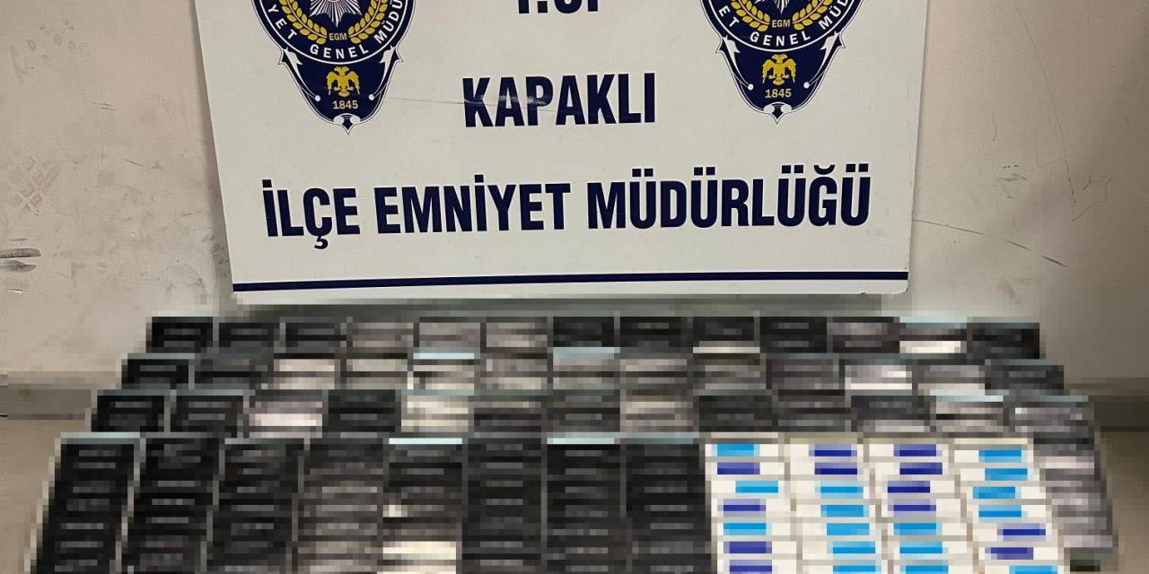 Kapaklı’da 450 Adet Paketlenmiş Sigara Ve Tabanca Ele Geçirildi
