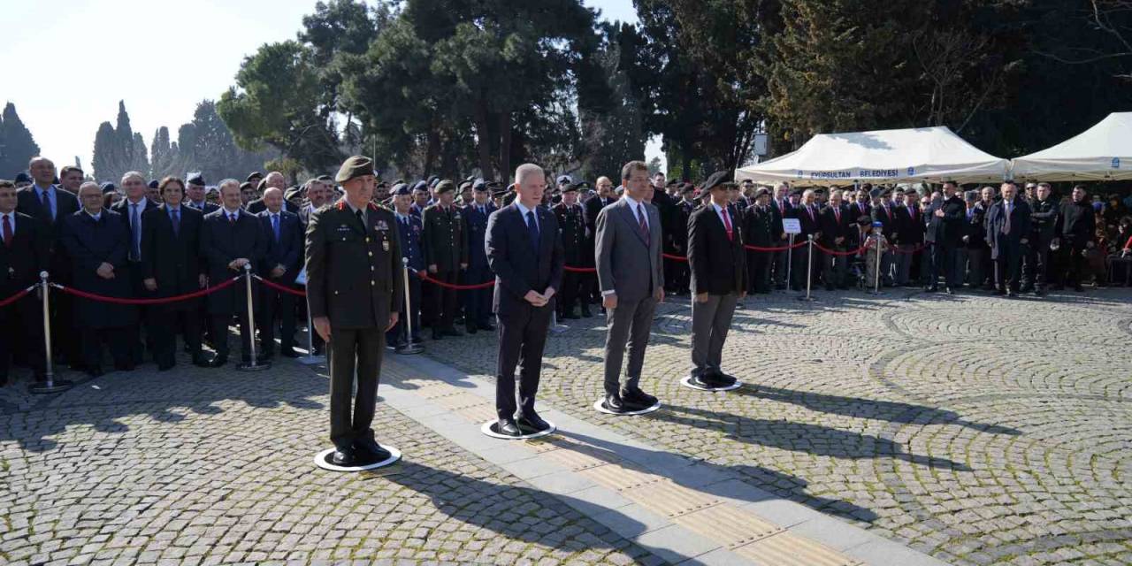Çanakkale Şehitleri, Edirnekapı Şehitliği’nde Törenle Anıldı
