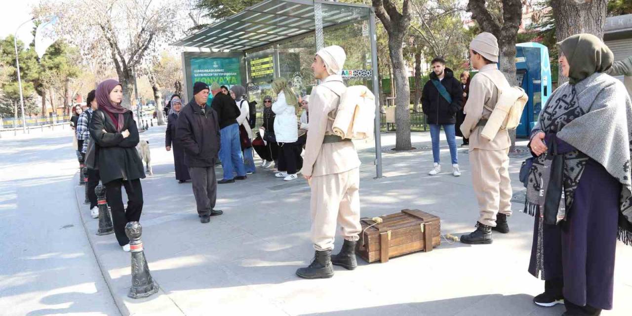 Çat Kapı Tiyatro Oyunu İle Çanakkale Ruhu Meram’da Can Buldu