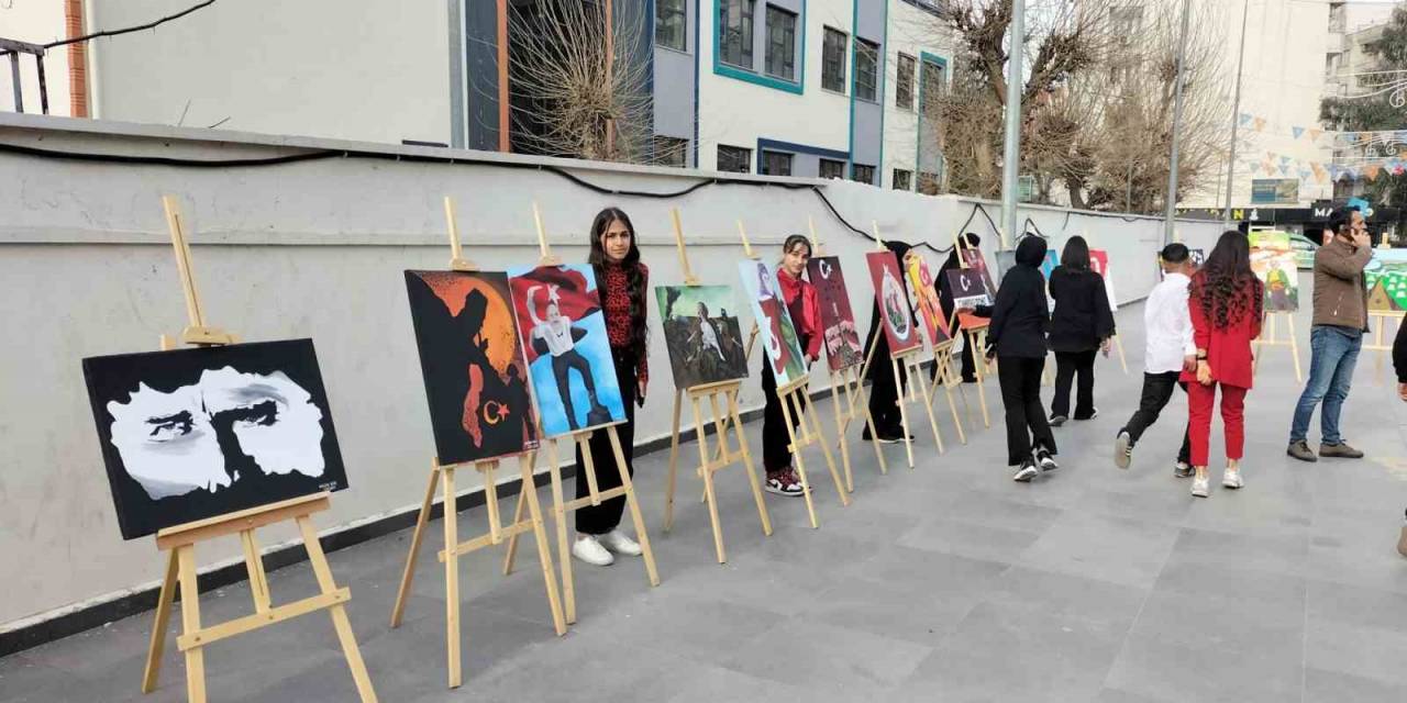 Cizre’de "Çanakkale Zaferi" Konulu Resim Sergisi Açıldı