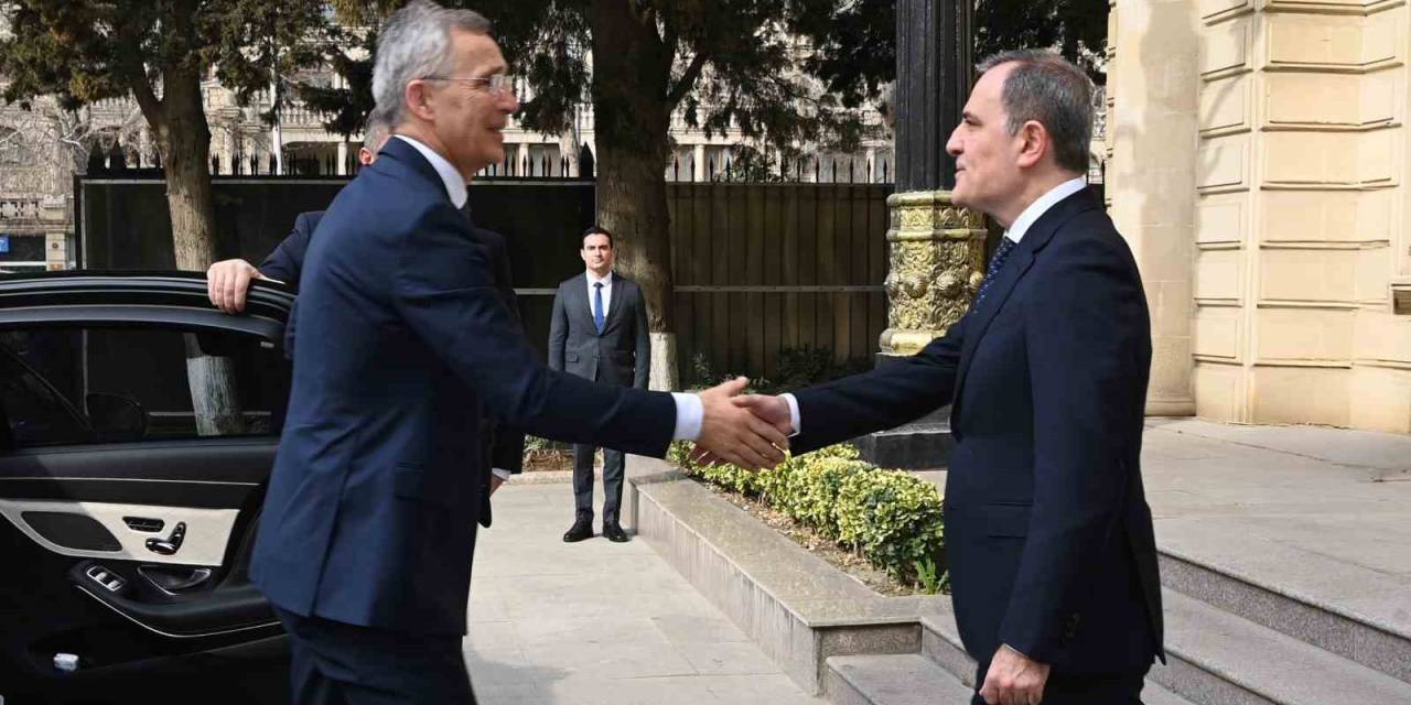 Nato Genel Sekreteri Stoltenberg, Azerbaycan Dışişleri Bayramov’la Görüştü