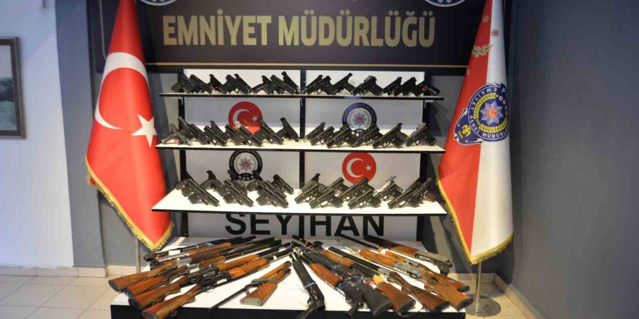 Seyhan Polisi 80 Ruhsatsız Silah Ele Geçirdi