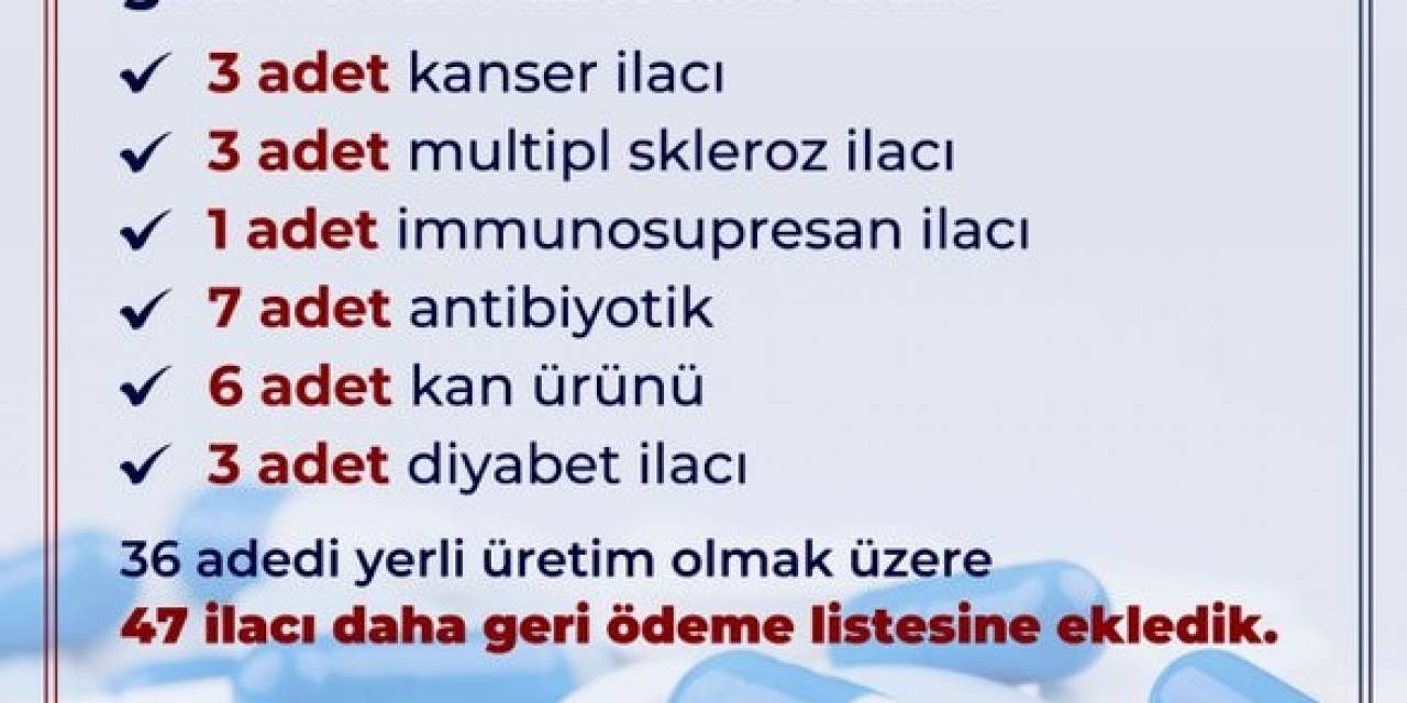 Bakan Işıkhan Açıkladı: 47 İlaç Geri Ödeme Listesine Alındı