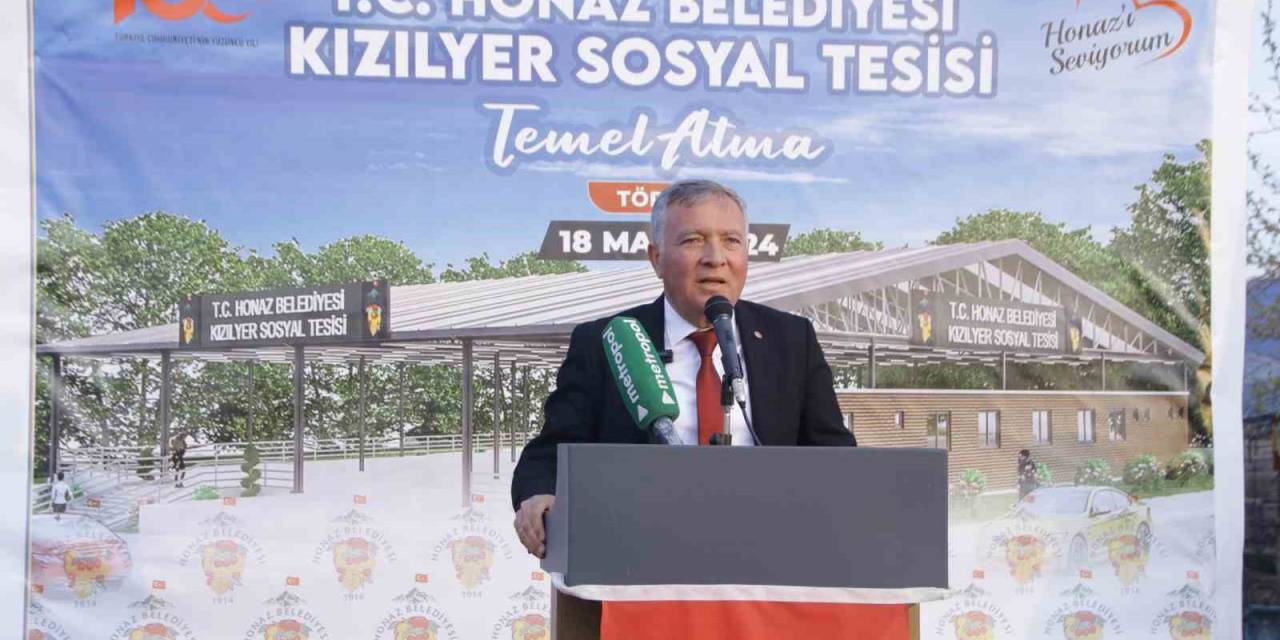 Honaz Belediyesi Kızılyer Sosyal Tesisinin Temeli Atıldı