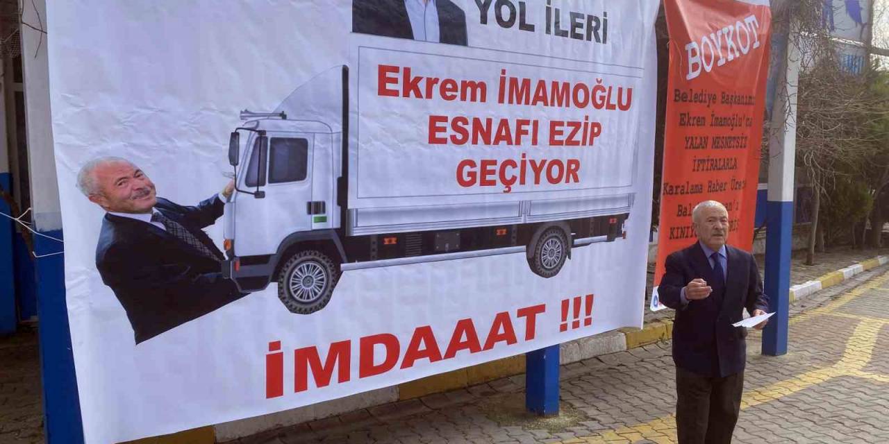 Balıkçı Kenan’dan İmamoğlu’na Dikkat Çeken Afişli Tepki