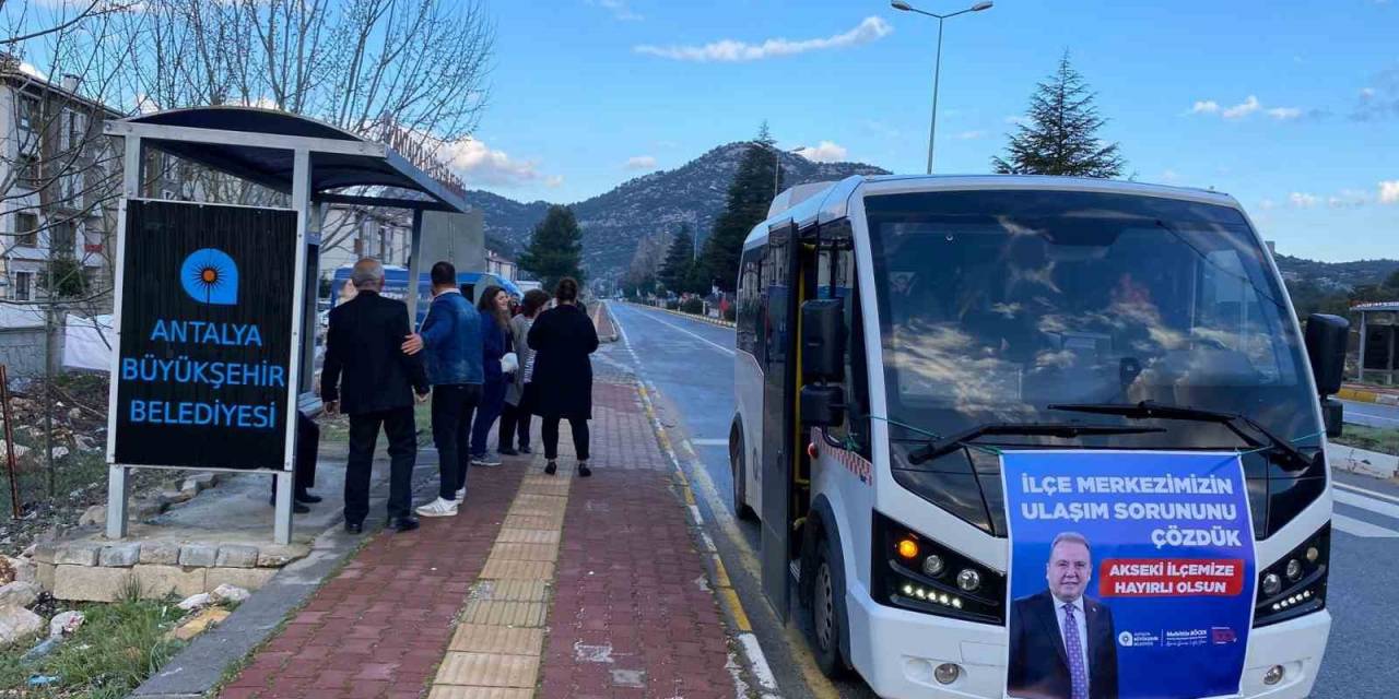 Antalya Büyükşehir’den Akseki’ye Ulaşım Desteği
