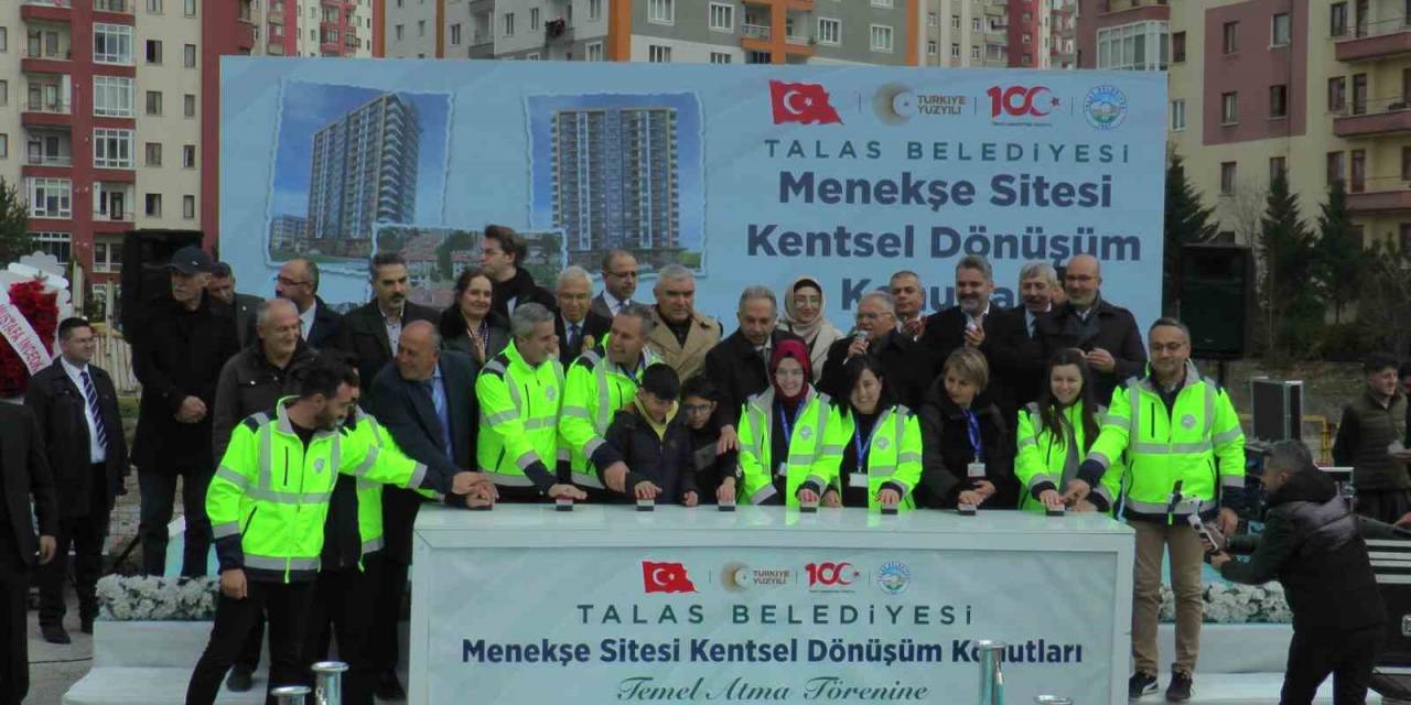 Talas’ta Menekşe Sitesi’nin Temeli Atıldı