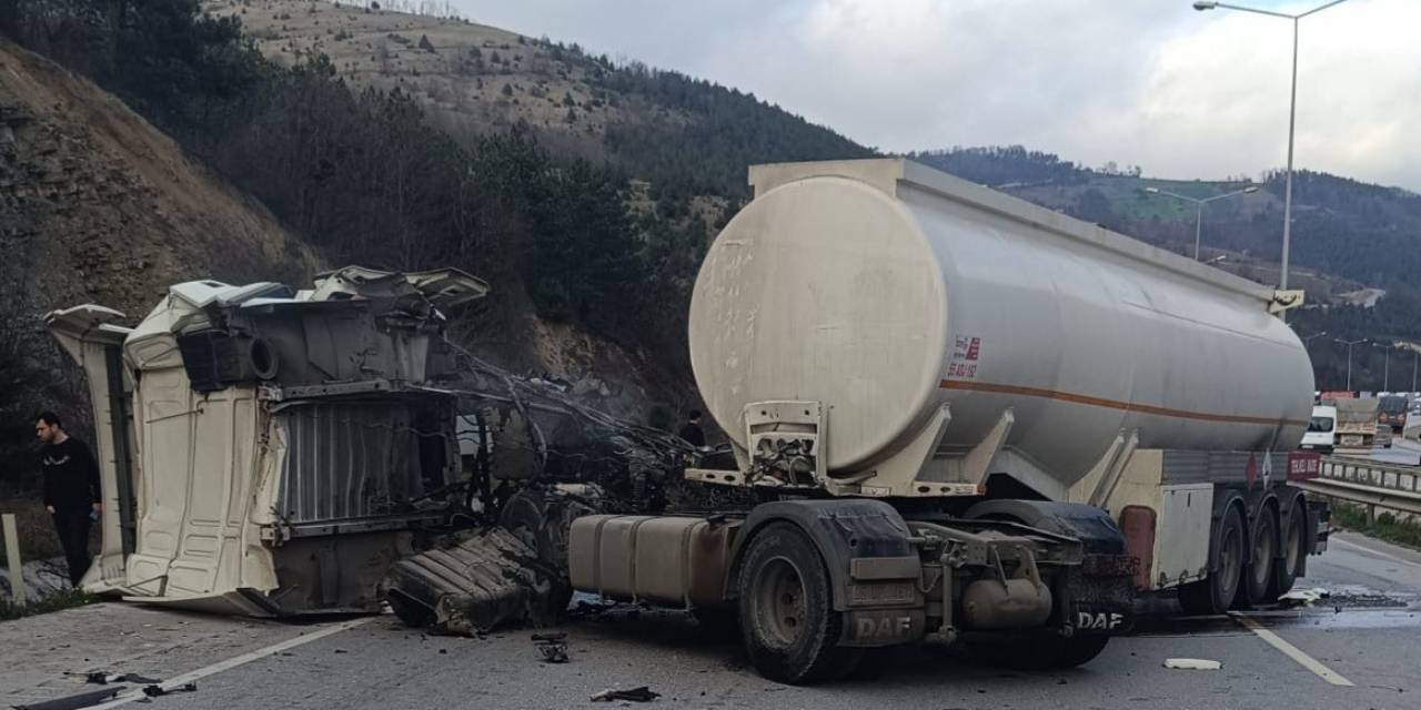 Samsun’da Tanker Kamyonla Çarpıştı: 1 Yaralı