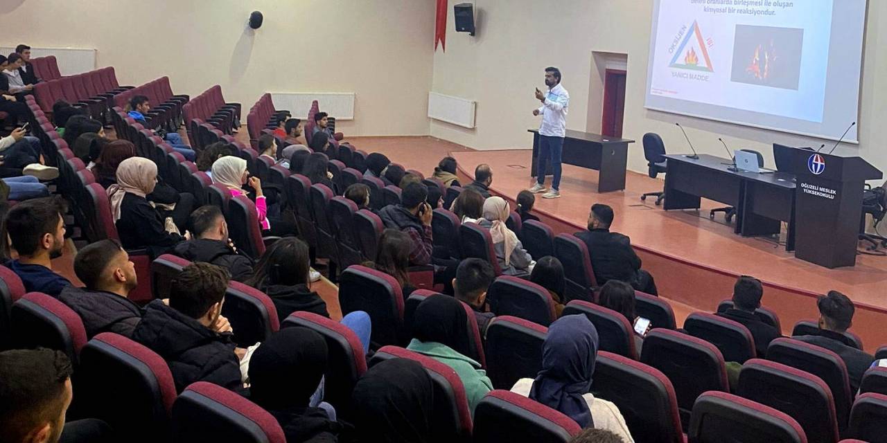 Gaün Oğuzeli Meslek Yüksekokulunda Yangın Güvenliği Eğitimi