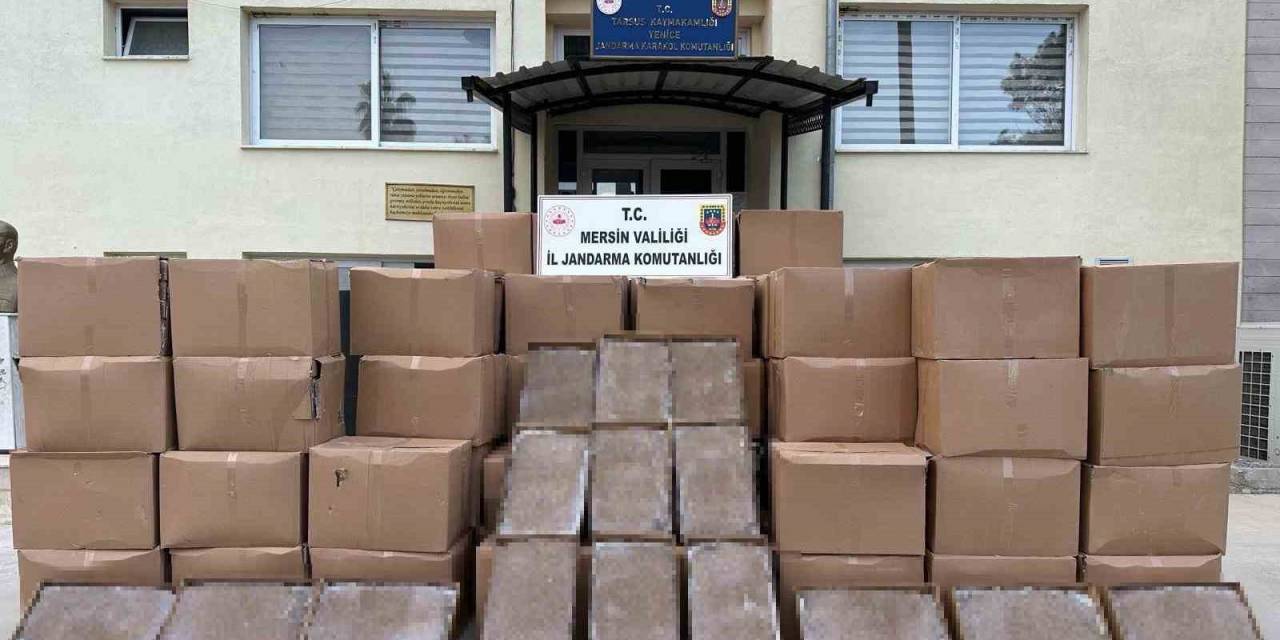 Mersin’de 2 Milyon Kaçak Makaron Ele Geçirildi