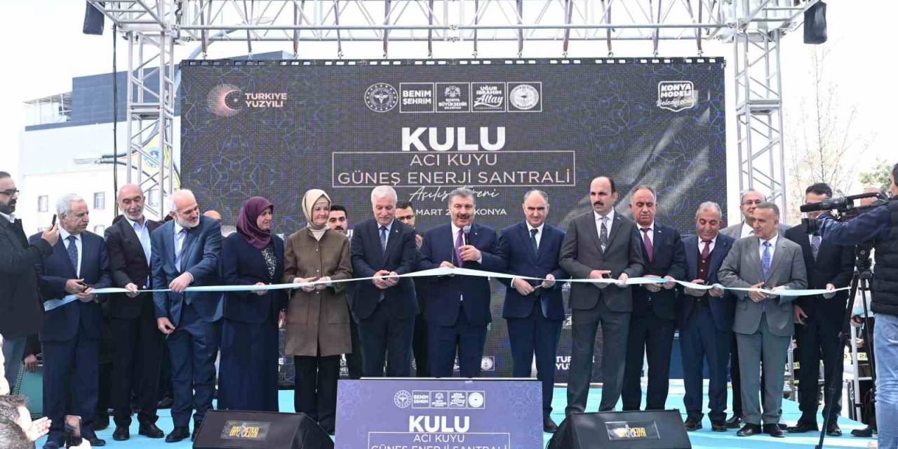 Bakan Koca Konya’da Ges’in Açılışını Yaptı