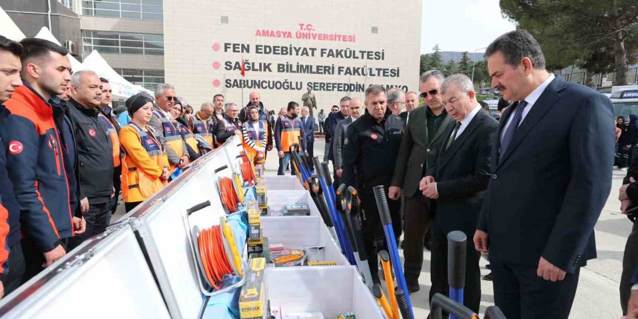 Amasya’da Afad’a 600 Bin Tl’lik Yeni Teknik Ekipmanlar Alındı