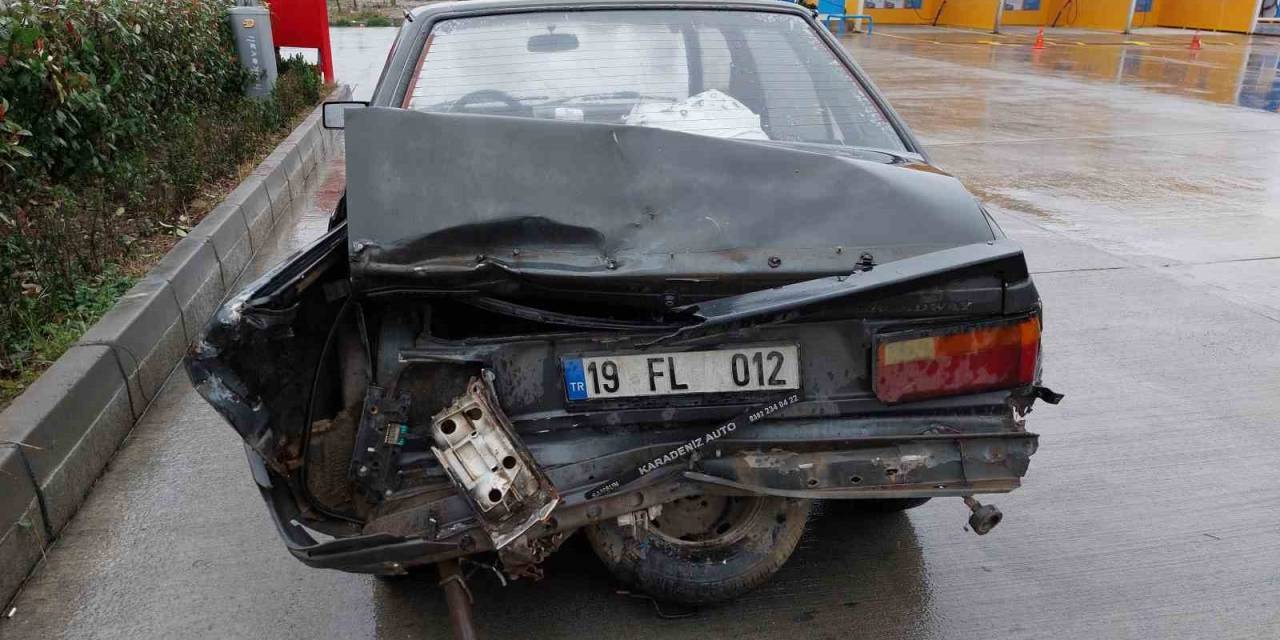 Samsun’da Tanker İle Otomobil Çarpıştı: 1 Yaralı