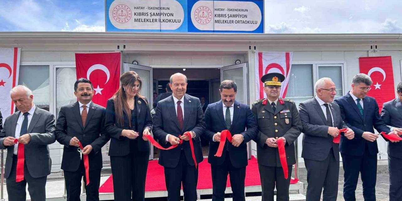 Kktc Cumhurbaşkanı Tatar, İskenderun’da Kıbrıs Şampiyon Melekler İlkokul Ve Ortaokulu’nun Açılışını    Yaptı
