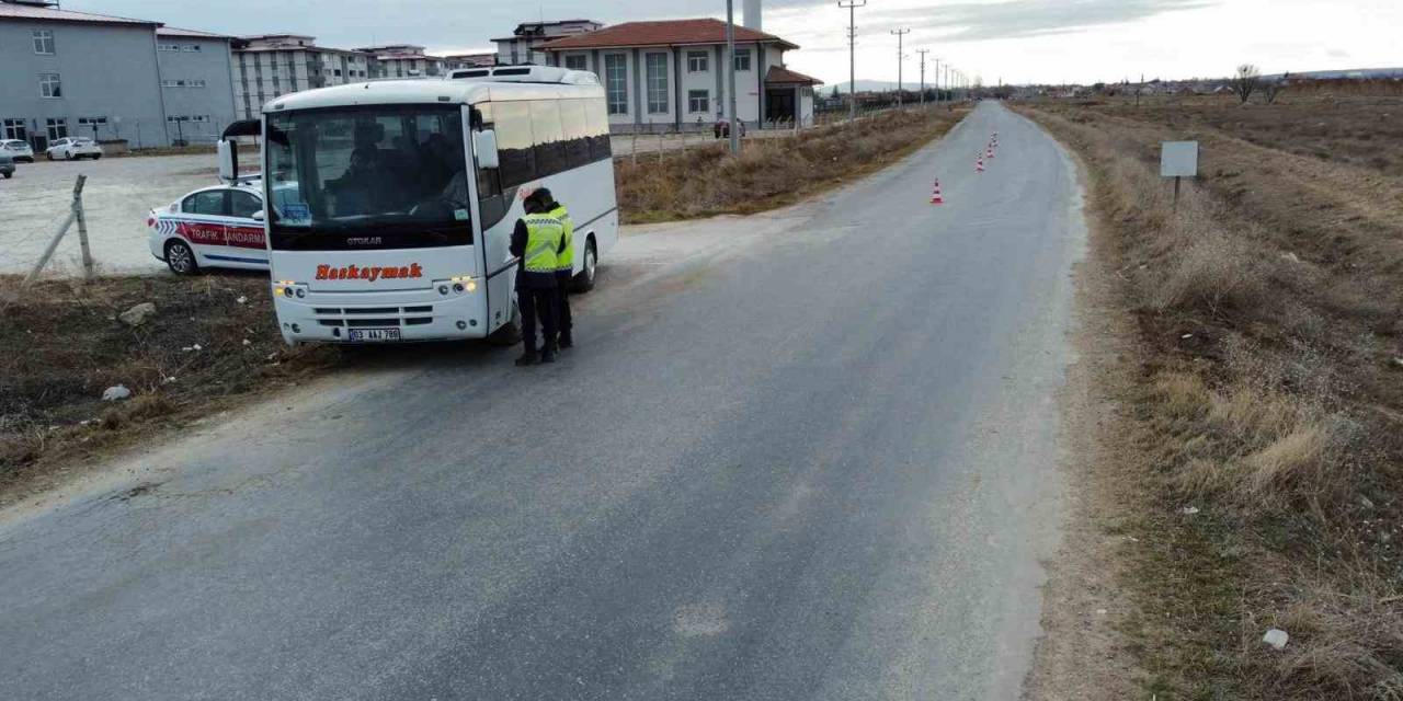 Bolvadin’de Okul Servisleri Denetlendi