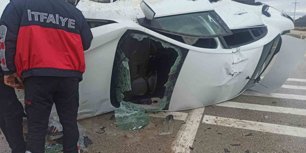 Elazığ’da Otomobil Takla Attı: 1 Yaralı